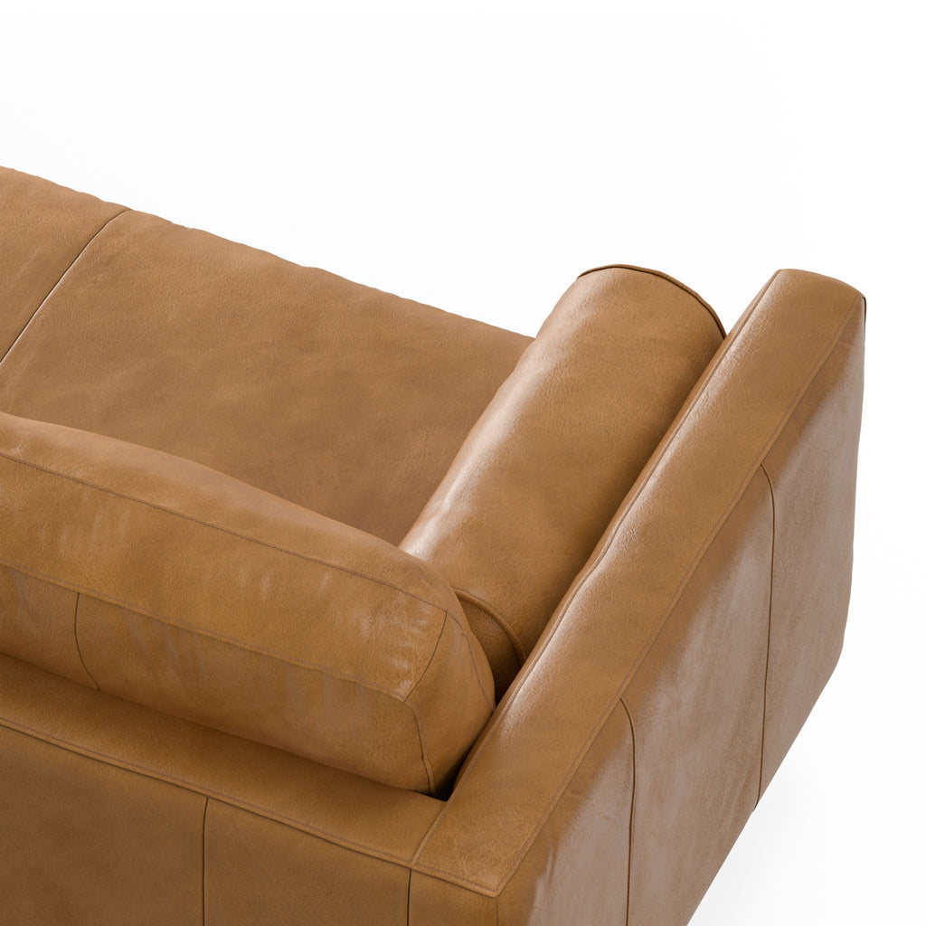 Morrison Upholstered Sectional Sofa with Feather-Filled Cushions – Multiple Colors