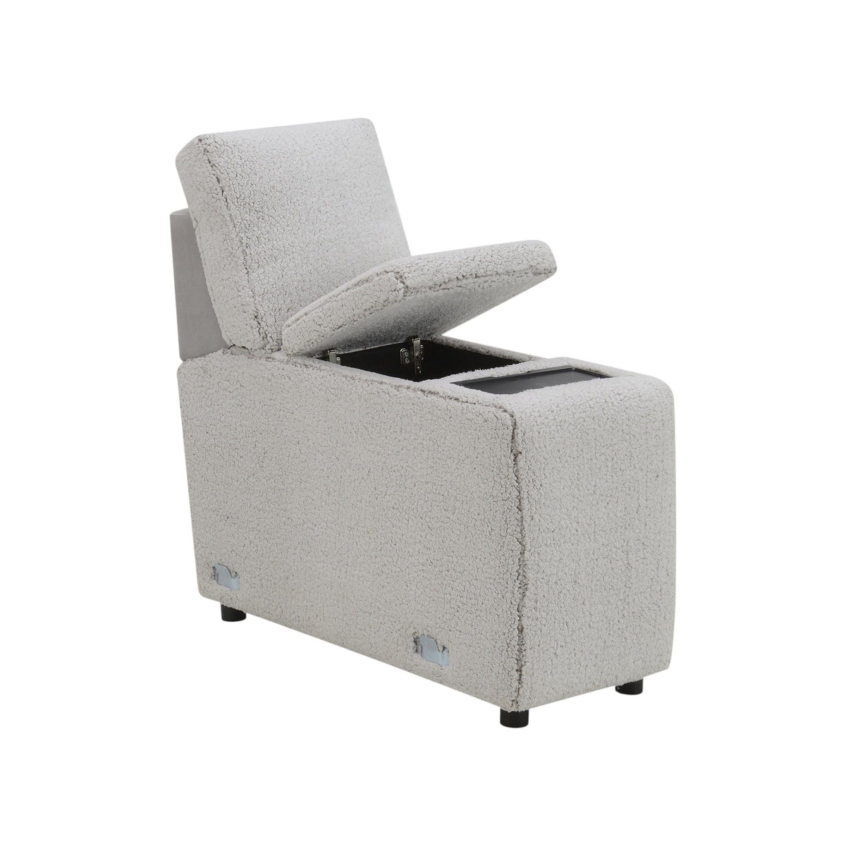 Modular Power Recliner Sectional with Cup Holders and Wireless Charging - Gray