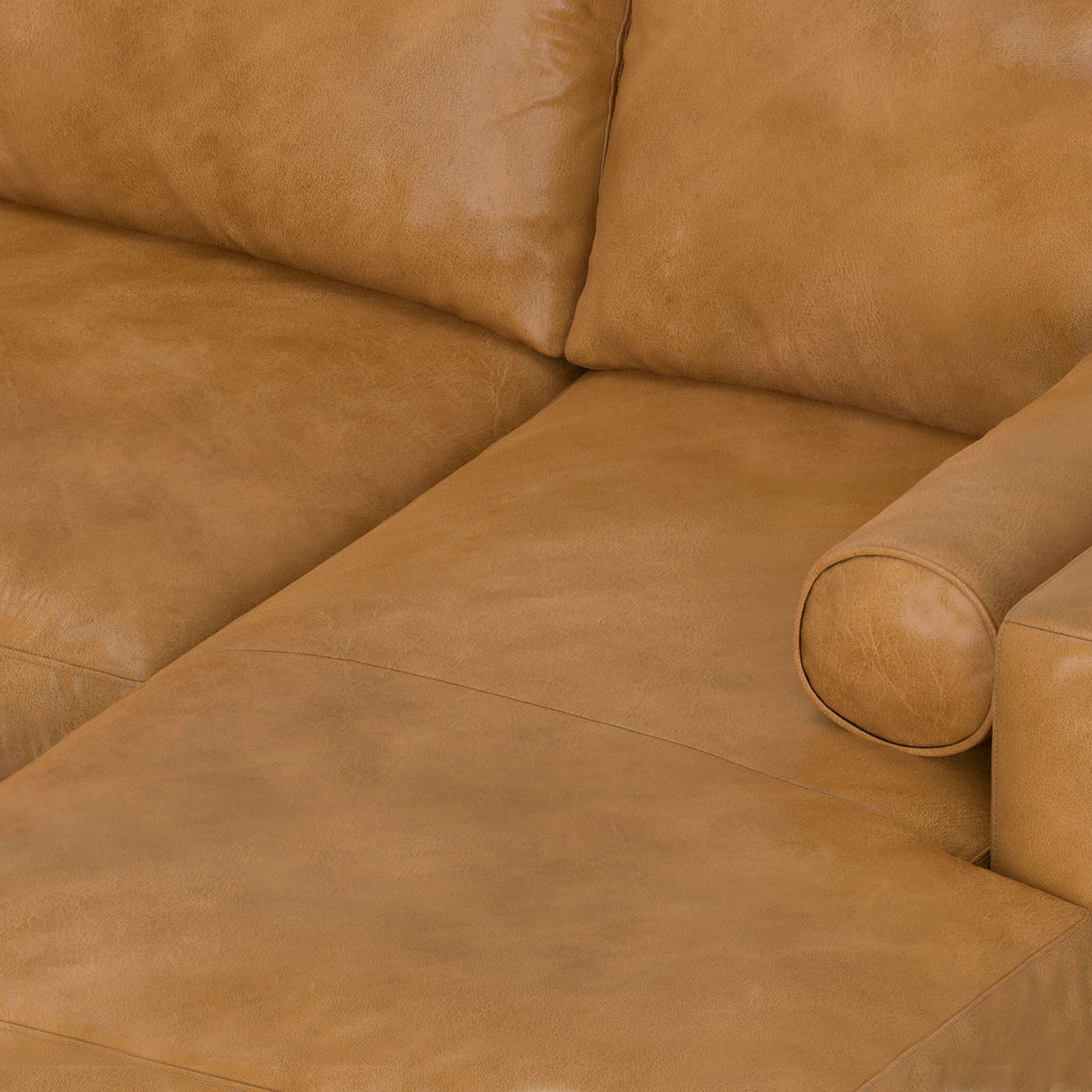Morrison Upholstered Sectional Sofa with Feather-Filled Cushions – Multiple Colors