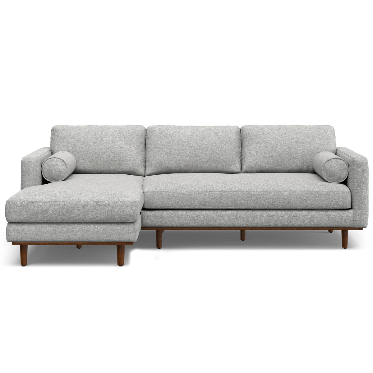 Morrison Upholstered Sectional Sofa with Feather-Filled Cushions – Multiple Colors