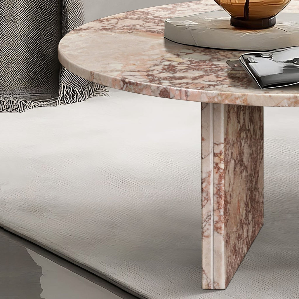 Luxury Coffee Table with Unique Veining - Natural Stone Design