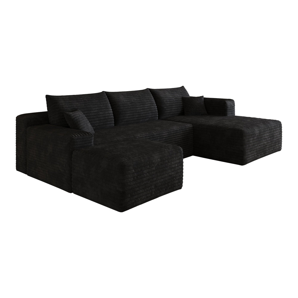103" Cloud Sectional Sofa,Modern Minimalist Upholstered Couches, Comfort L Shaped Sofa for Living Room,Deep Seat Corner Couch,No Assembly Required