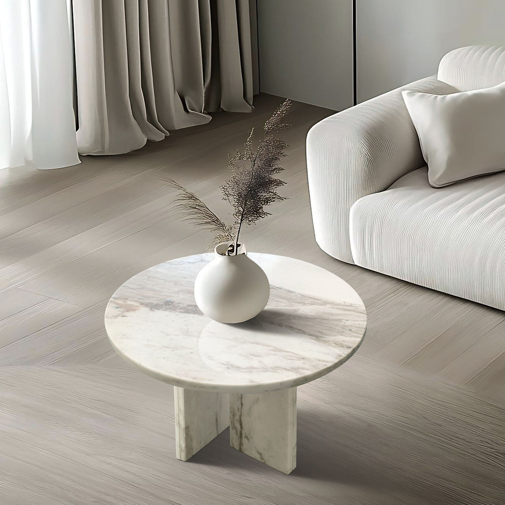 Luxury Coffee Table with Unique Veining - Natural Stone Design