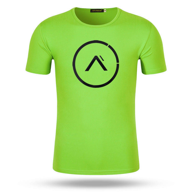 Muscle Master Summer Fitness Compression Shirt for Men, Short Sleeve Breathable Running Training T-Shirt