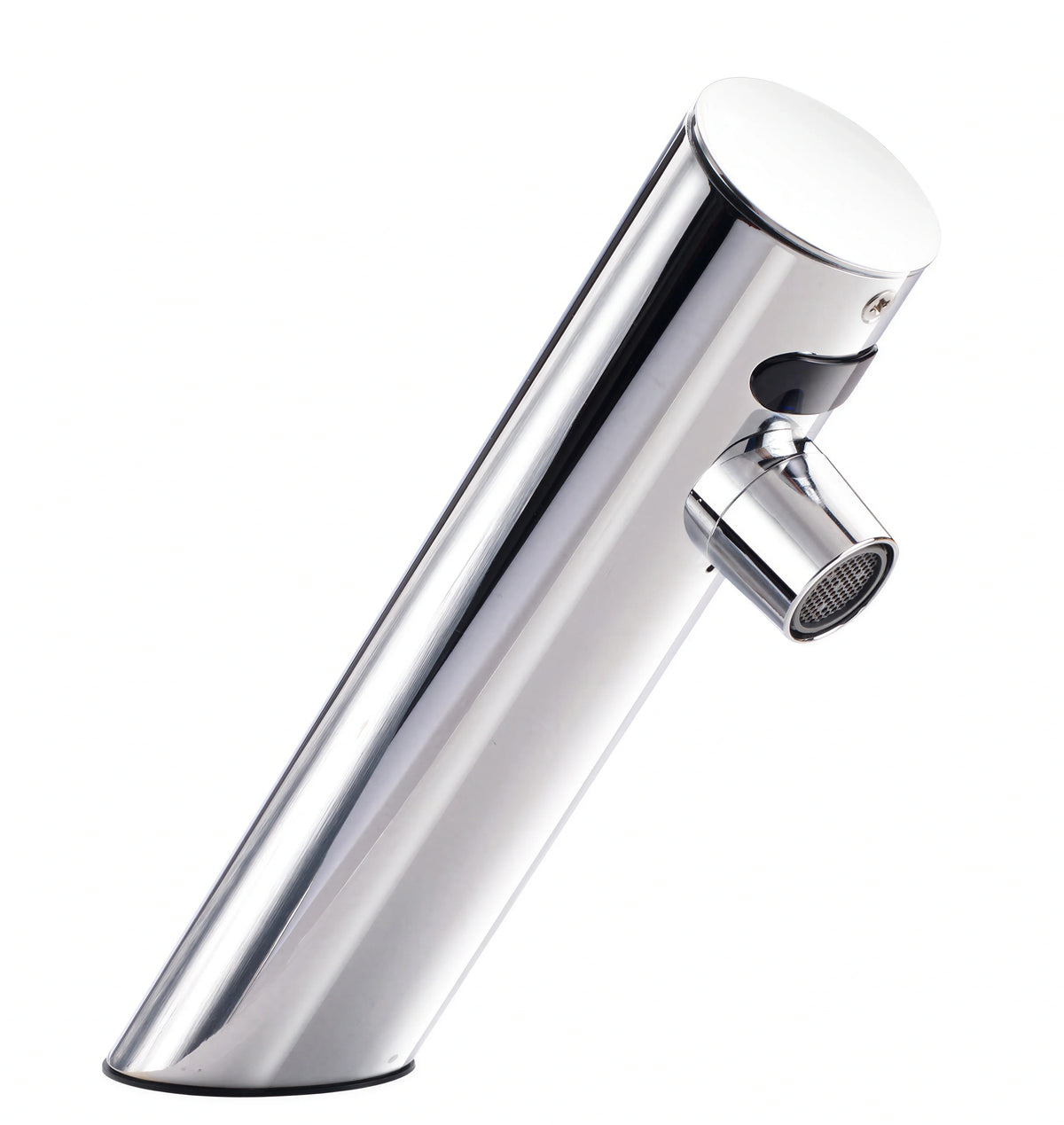 Krowne Royal Series 16-656 Angled Single-Hole Deck-Mount Touchless Electronic Sensor Faucet, Battery-Powered, Chrome-Plated Brass, 2.2 GPM