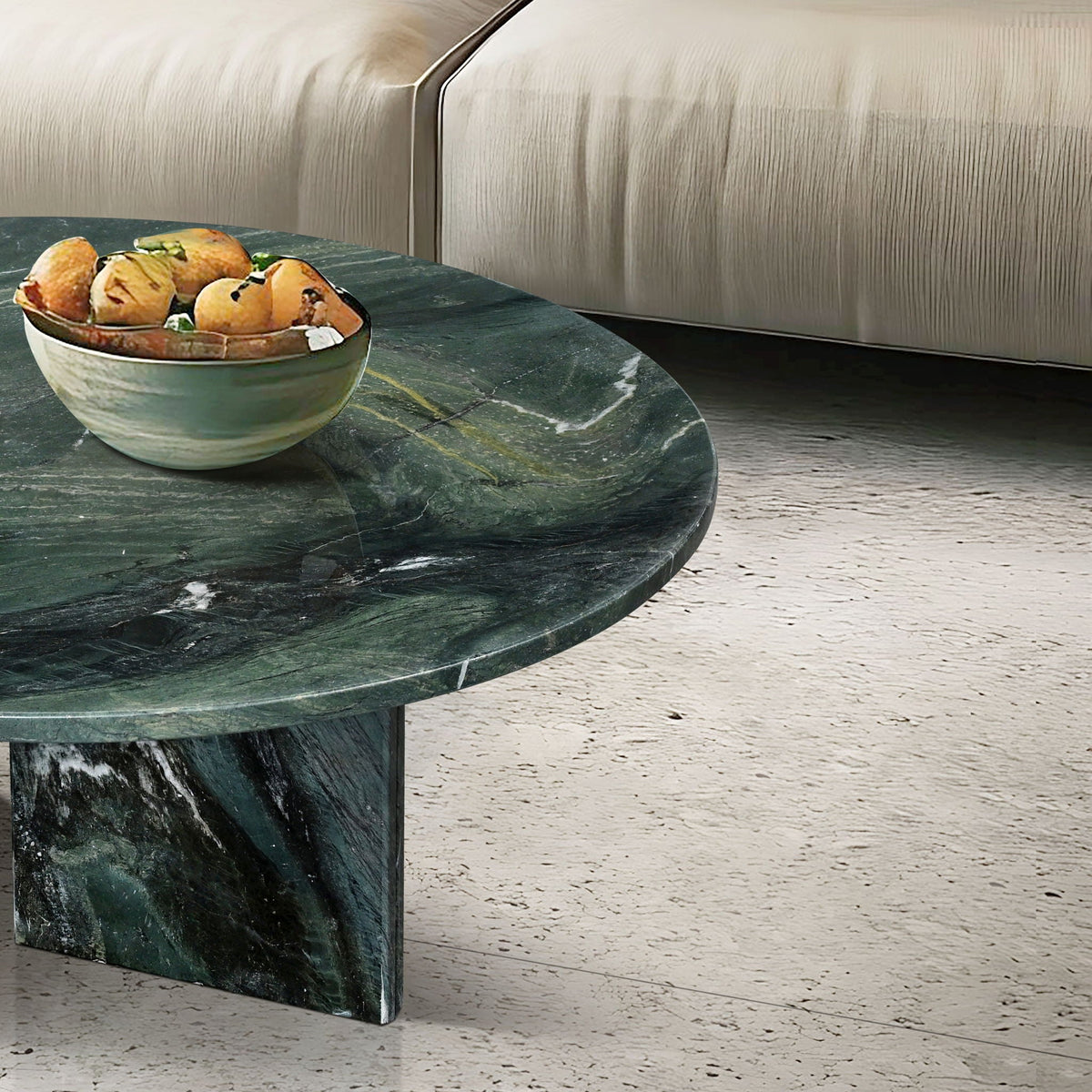 Luxury Coffee Table with Unique Veining - Natural Stone Design