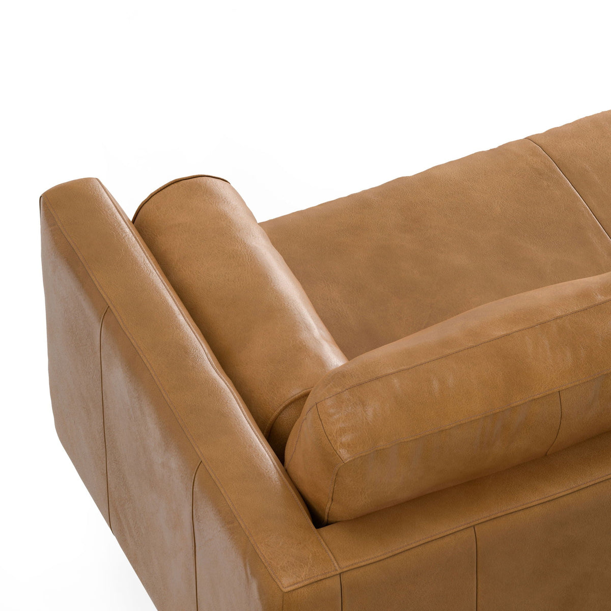 Morrison Upholstered Sectional Sofa with Feather-Filled Cushions – Multiple Colors
