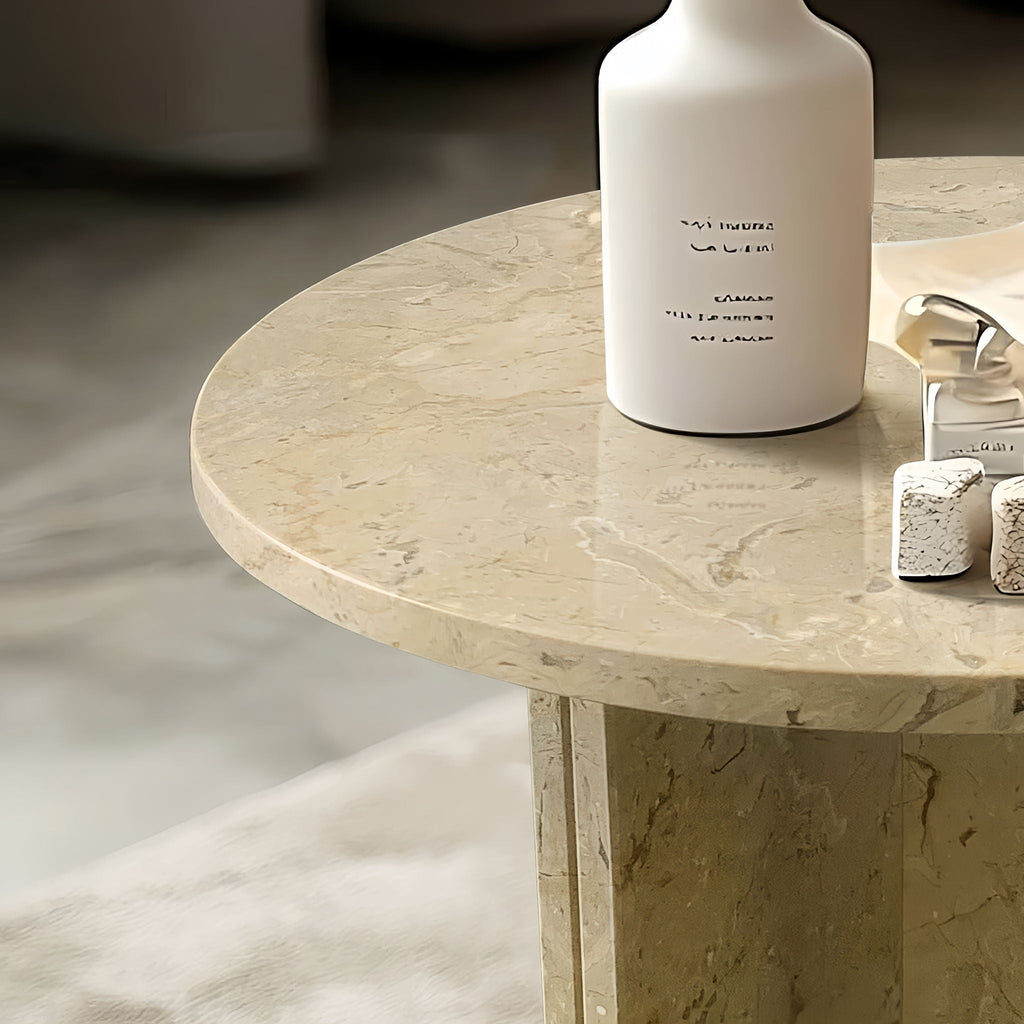 Luxury Coffee Table with Unique Veining - Natural Stone Design