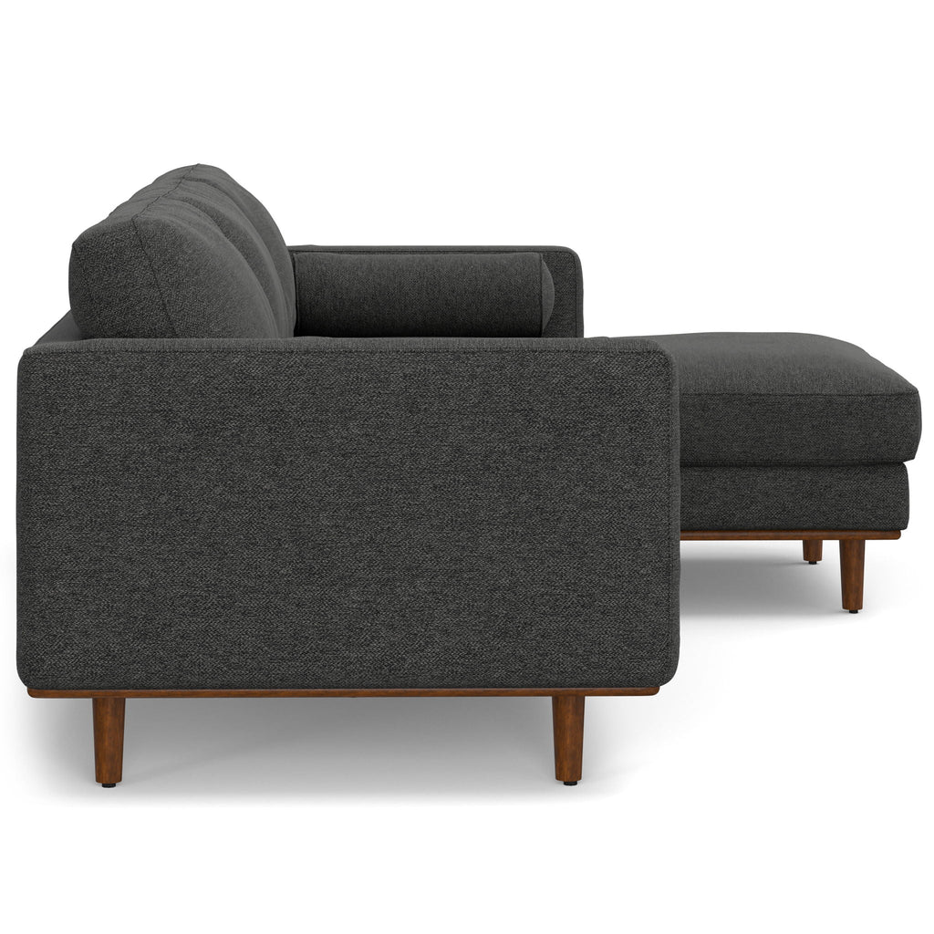 Morrison Upholstered Sectional Sofa with Feather-Filled Cushions – Multiple Colors