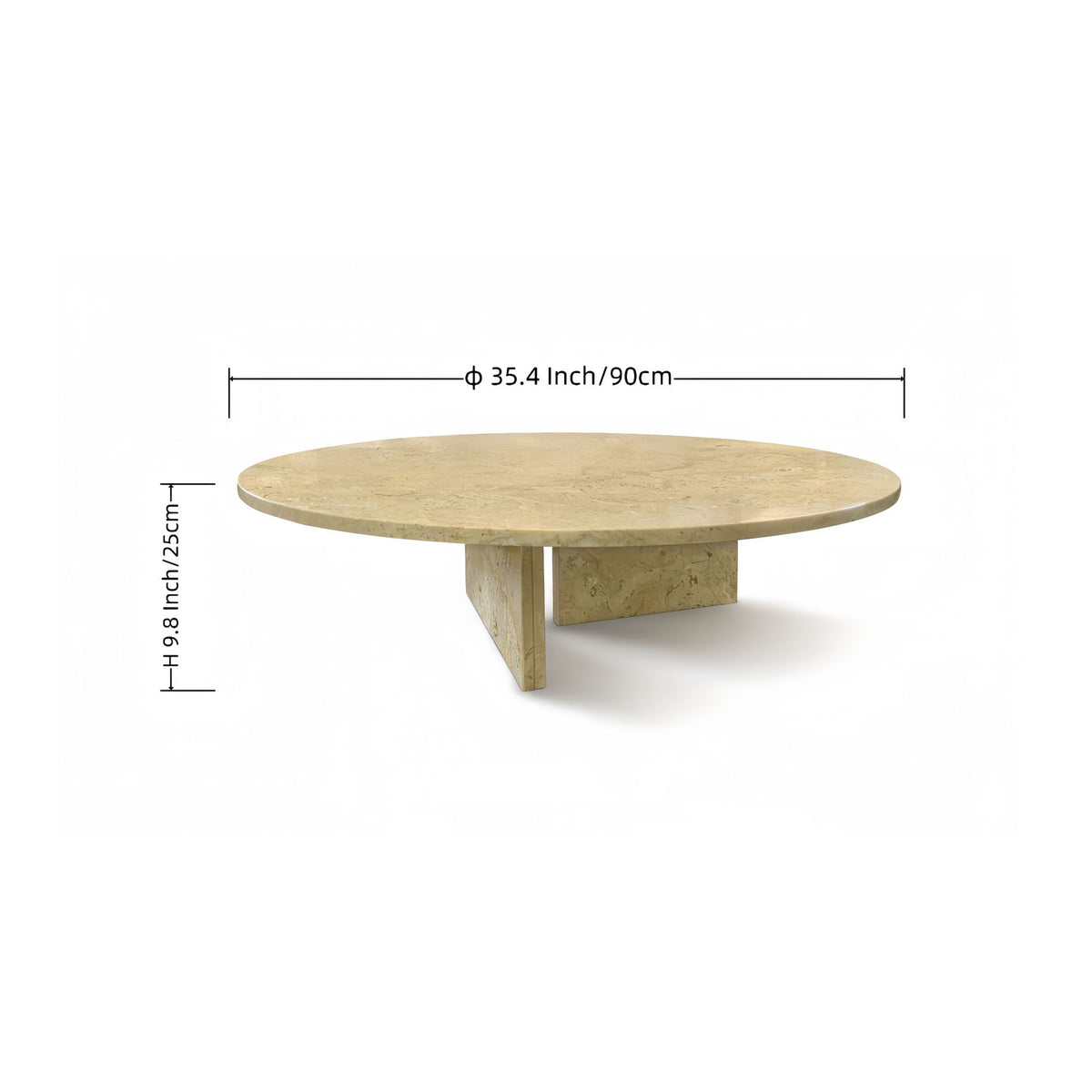 Luxury Coffee Table with Unique Veining - Natural Stone Design