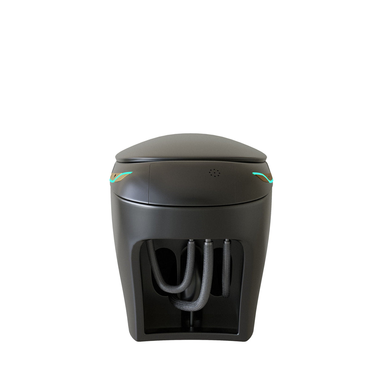 Smart Toilet with Built-In Bidet and Auto Open/Close Seat - White, Dark Gray, Black