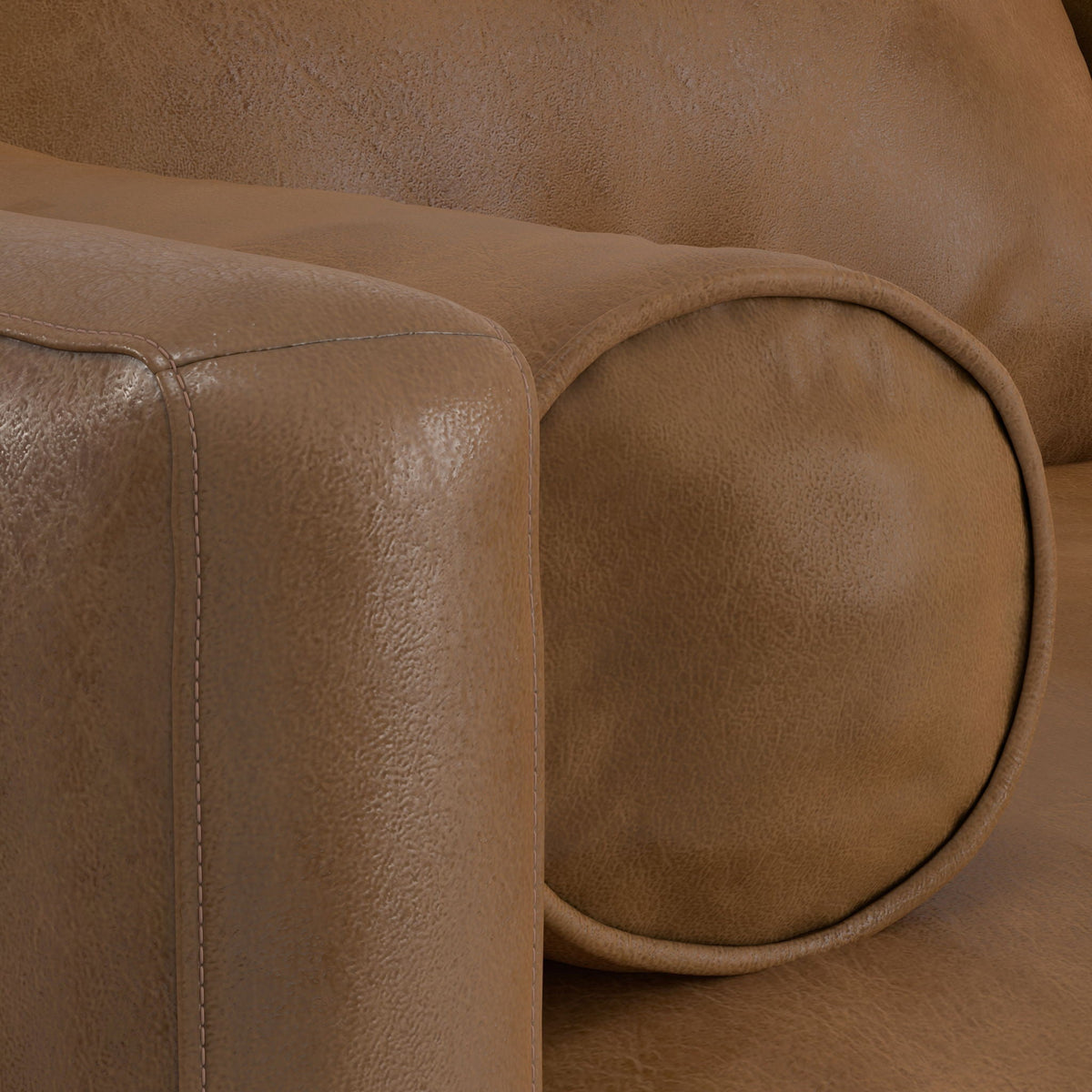 Morrison Upholstered Sectional Sofa with Feather-Filled Cushions – Multiple Colors