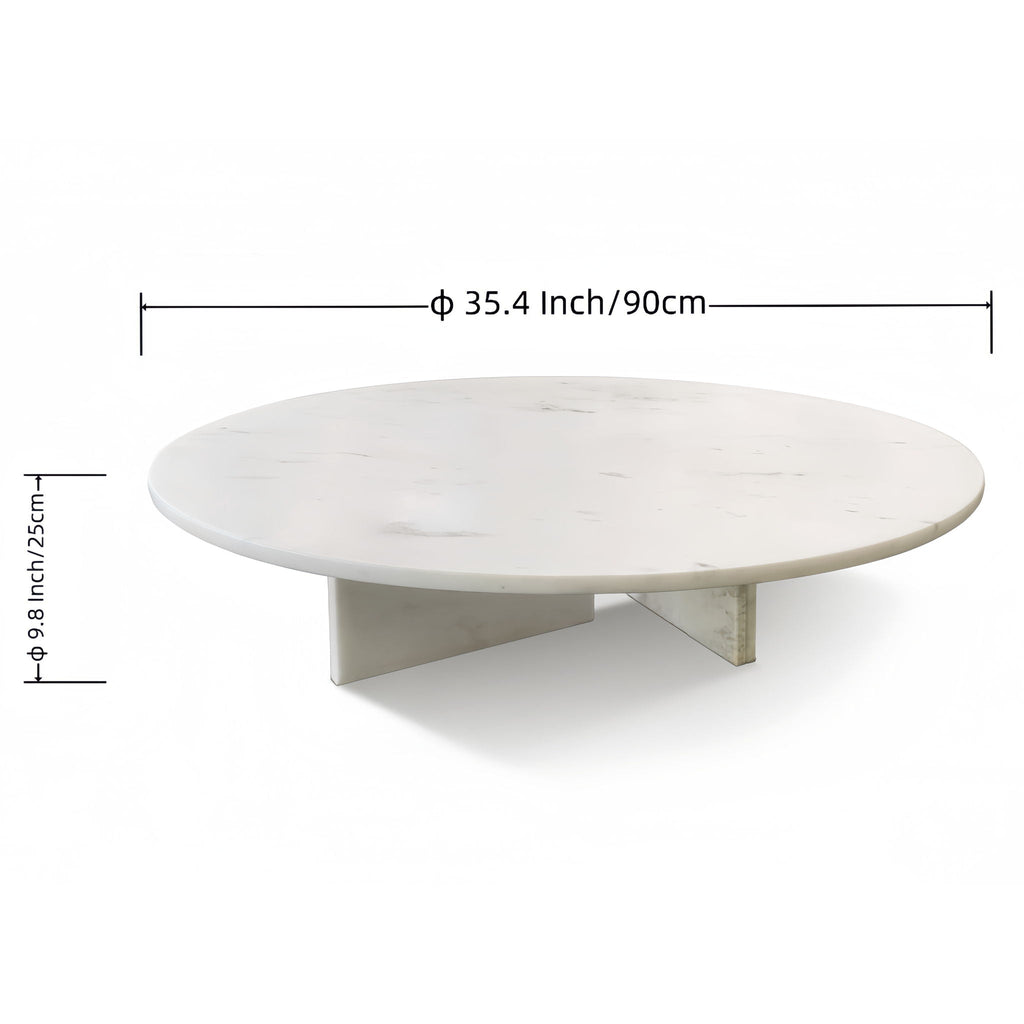Luxury Coffee Table with Unique Veining - Natural Stone Design