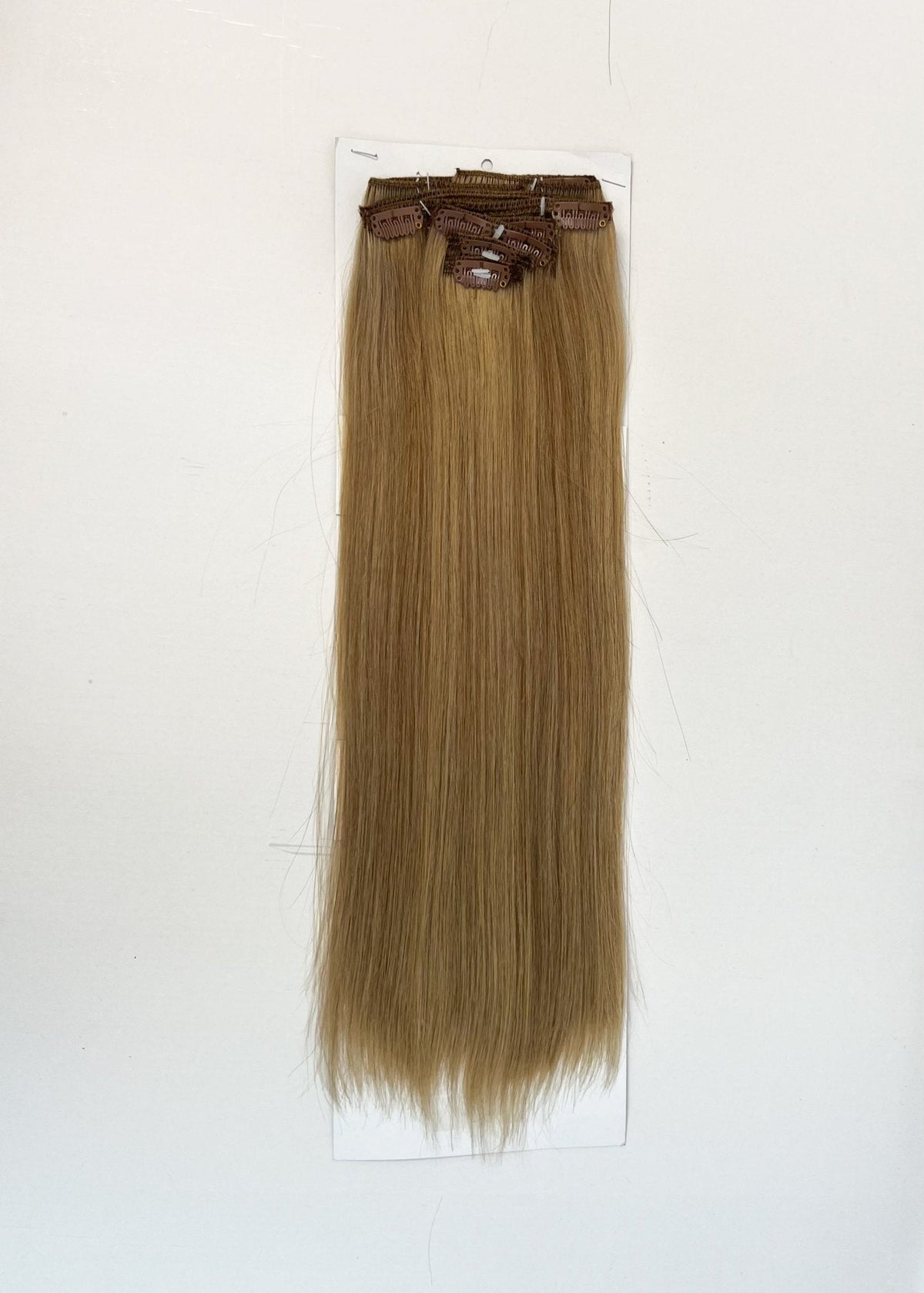 VIP ClipeX Clip-In Hair Extensions 100% Human Hair, Silky Straight 18 Inch (140g) Full Head Set