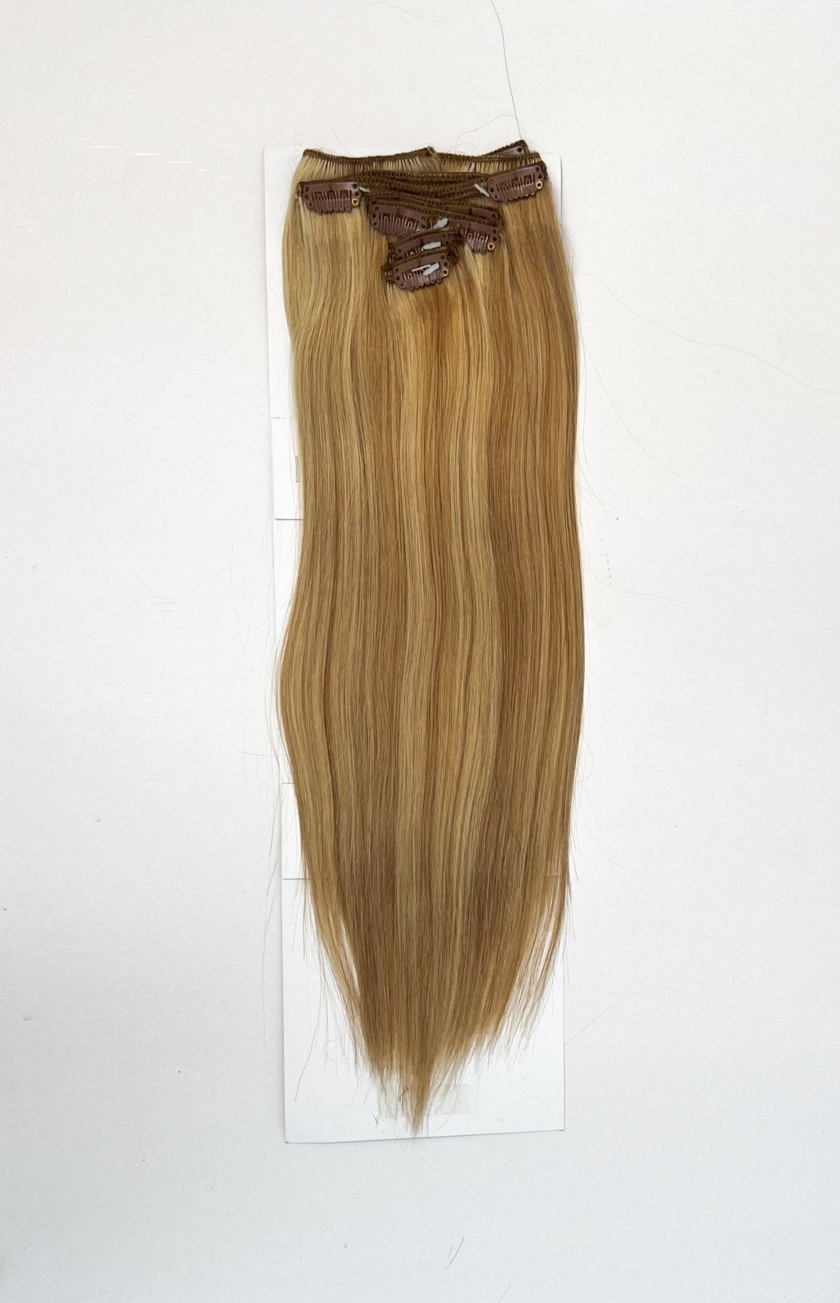 VIP ClipeX Clip-In Hair Extensions 100% Human Hair, Silky Straight 18 Inch (140g) Full Head Set