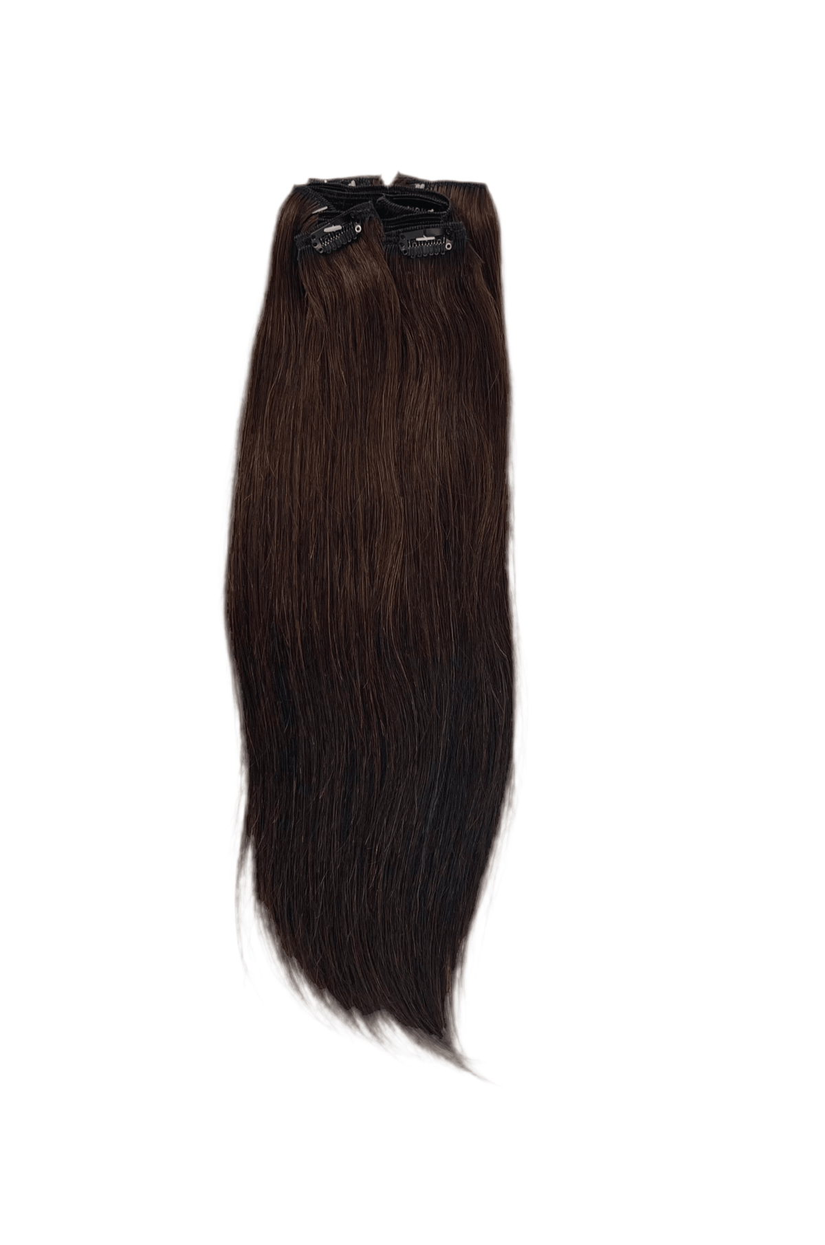 VIP ClipeX Clip-In Hair Extensions 100% Human Hair, Silky Straight 18 Inch (140g) Full Head Set