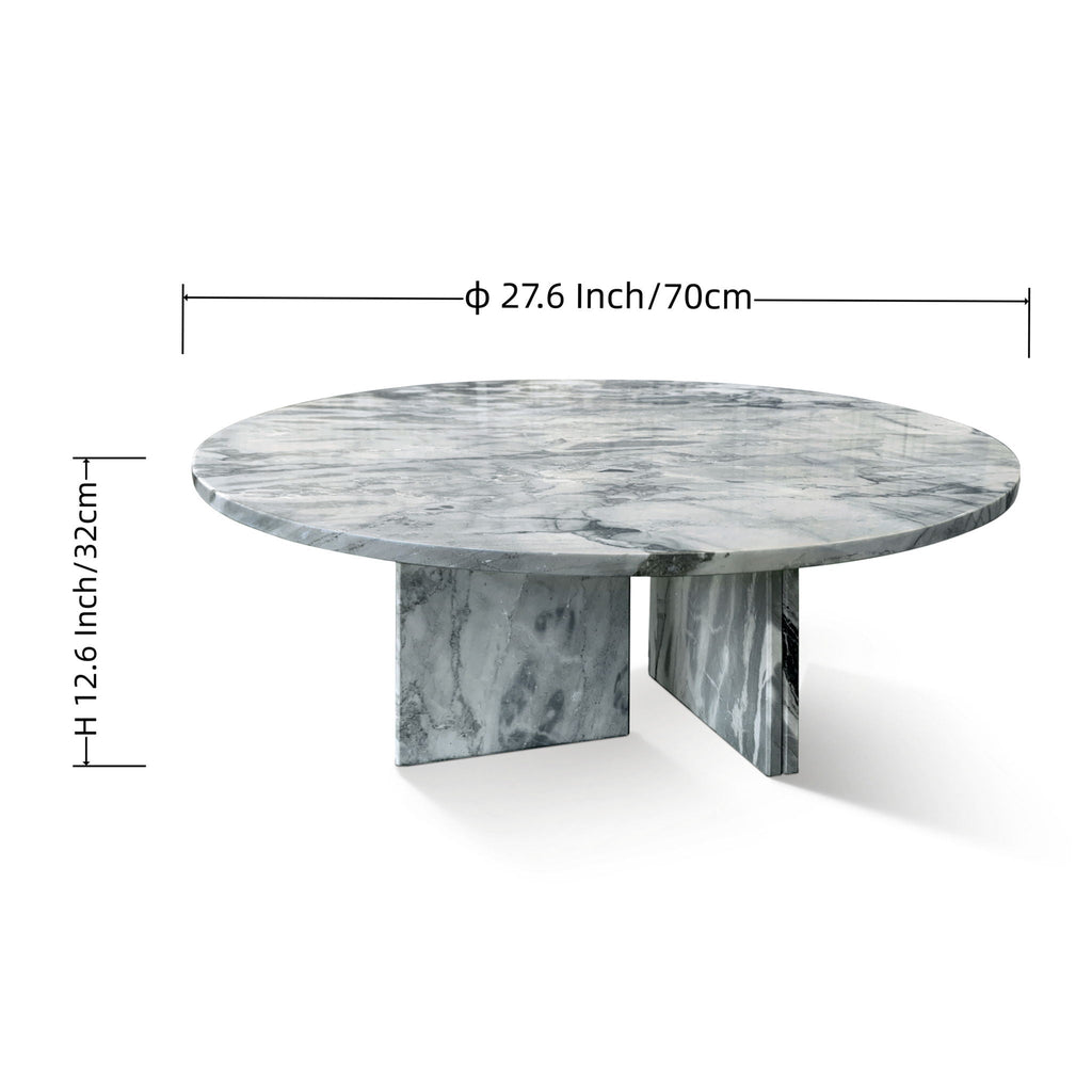 Luxury Coffee Table with Unique Veining - Natural Stone Design
