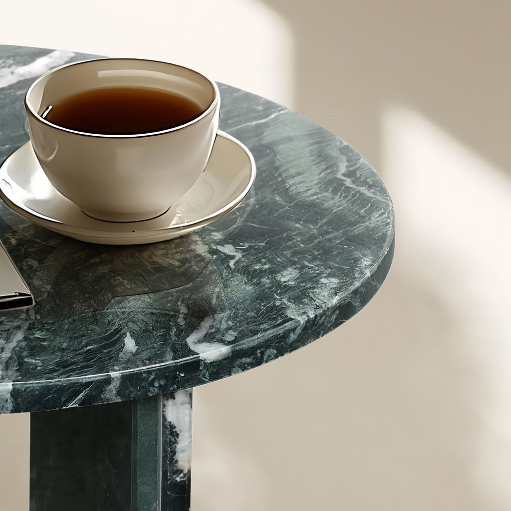 Luxury Coffee Table with Unique Veining - Natural Stone Design