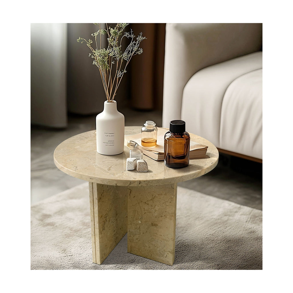 Luxury Coffee Table with Unique Veining - Natural Stone Design