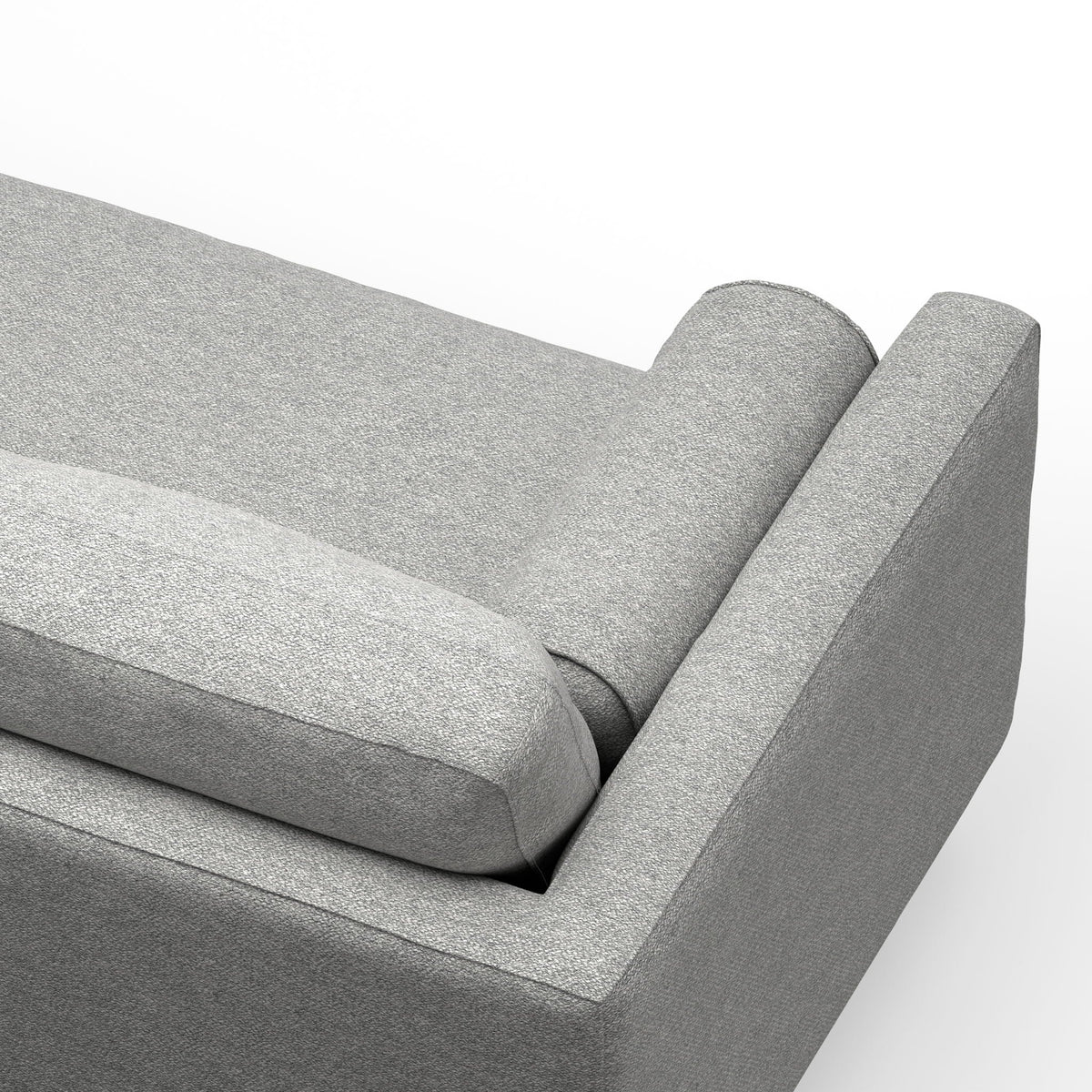 Morrison Upholstered Sectional Sofa with Feather-Filled Cushions – Multiple Colors