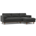 Morrison Upholstered Sectional Sofa with Feather-Filled Cushions – Multiple Colors