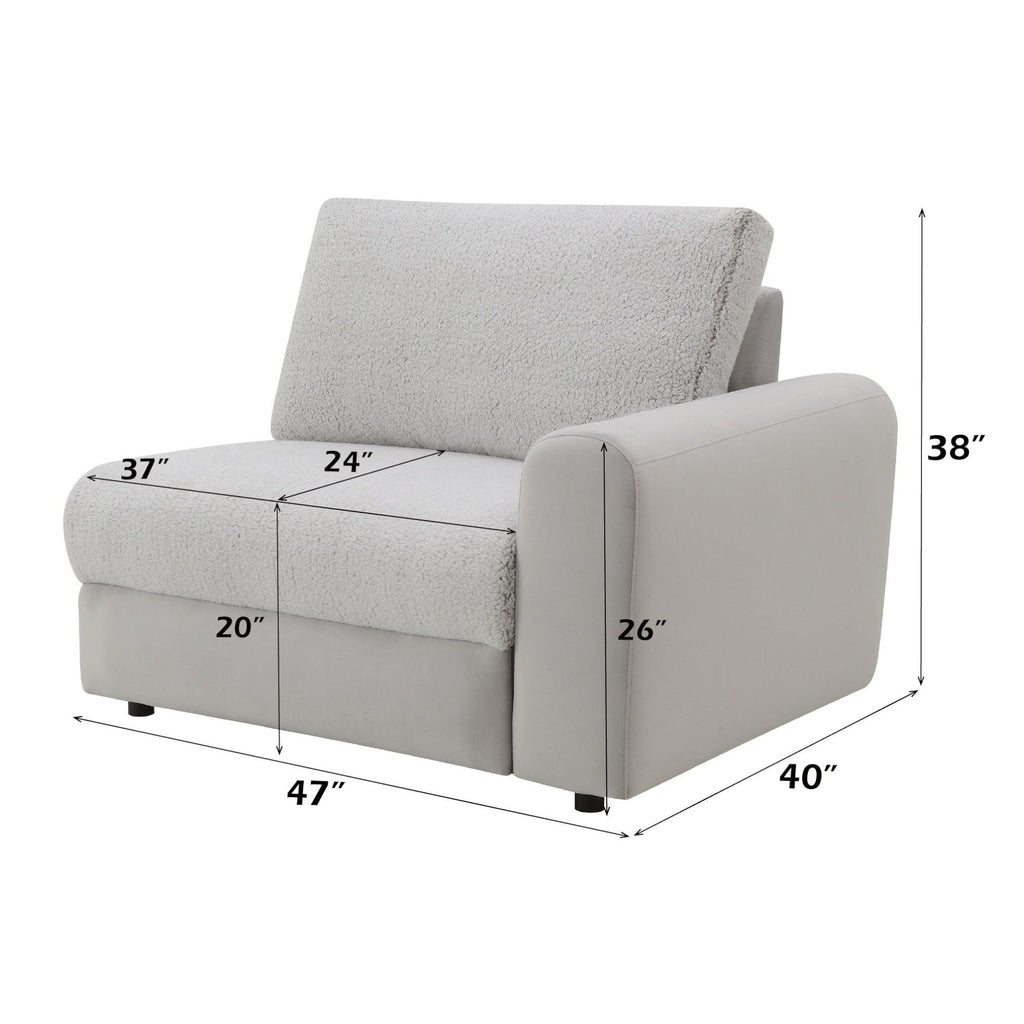 Modular Power Recliner Sectional with Cup Holders and Wireless Charging - Gray