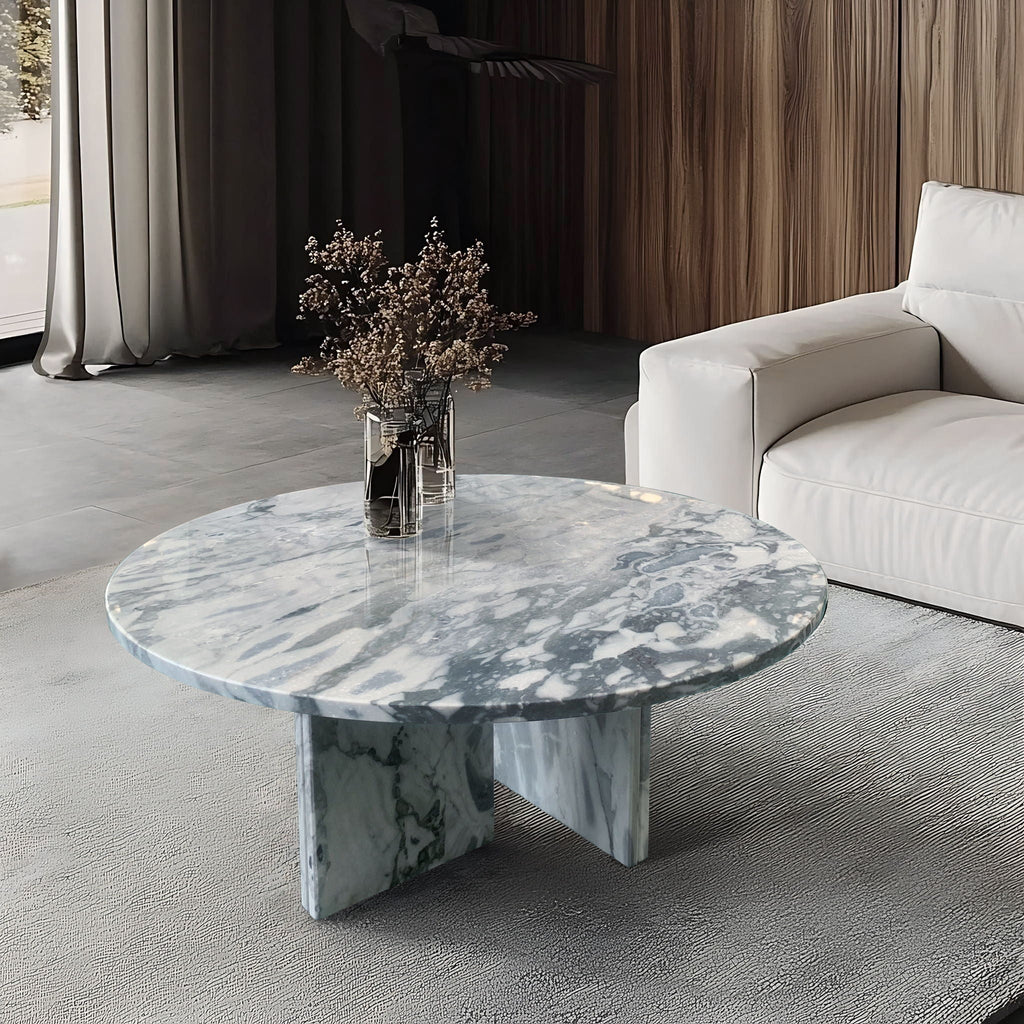 Luxury Coffee Table with Unique Veining - Natural Stone Design