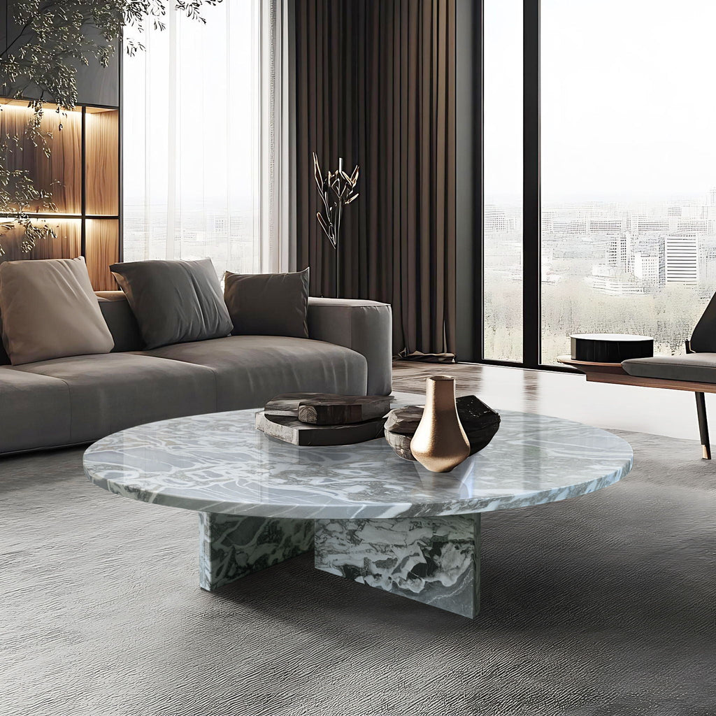 Luxury Coffee Table with Unique Veining - Natural Stone Design