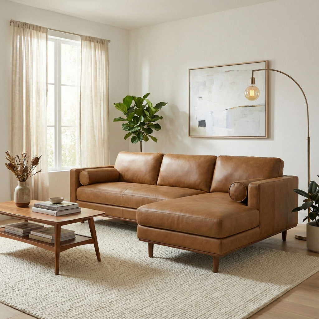 Morrison Upholstered Sectional Sofa with Feather-Filled Cushions – Multiple Colors