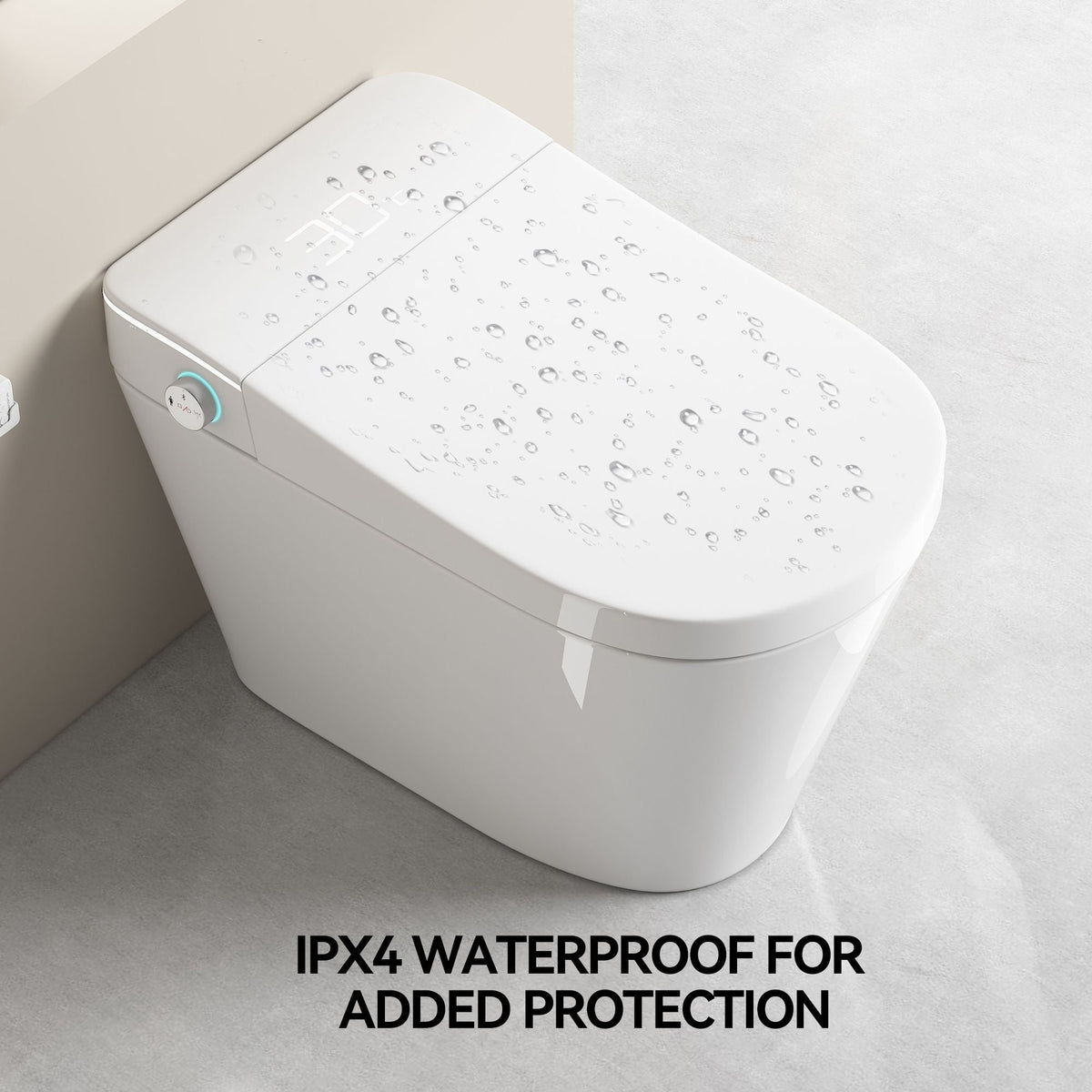 Smart Bidet Toilet with Heated Seat & Auto Open - White, Black, or Dark Gray