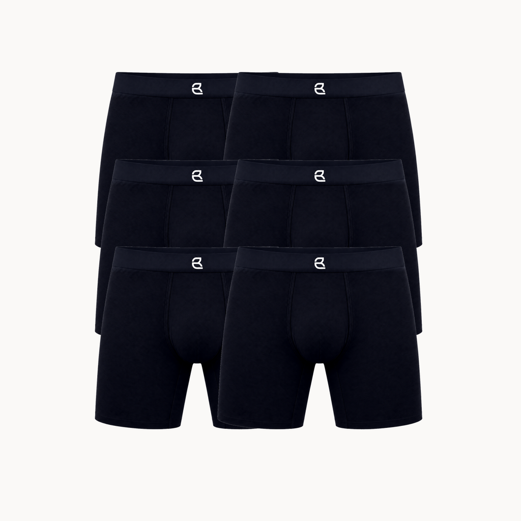 6-Pack Men’s Seamless Anti-Chafe Long Boxer Brief