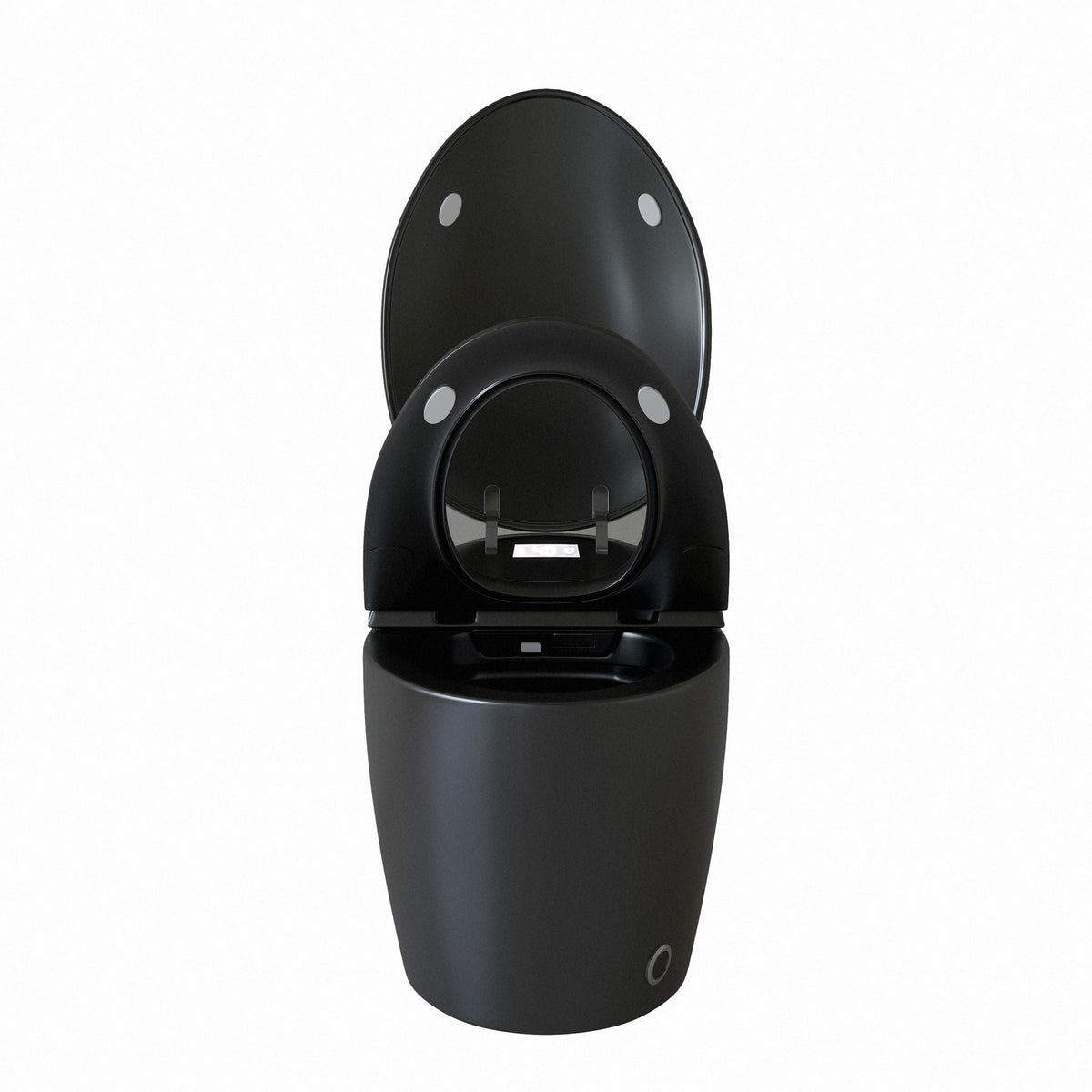 Smart Toilet with Built-In Bidet and Auto Open/Close Seat - White, Dark Gray, Black