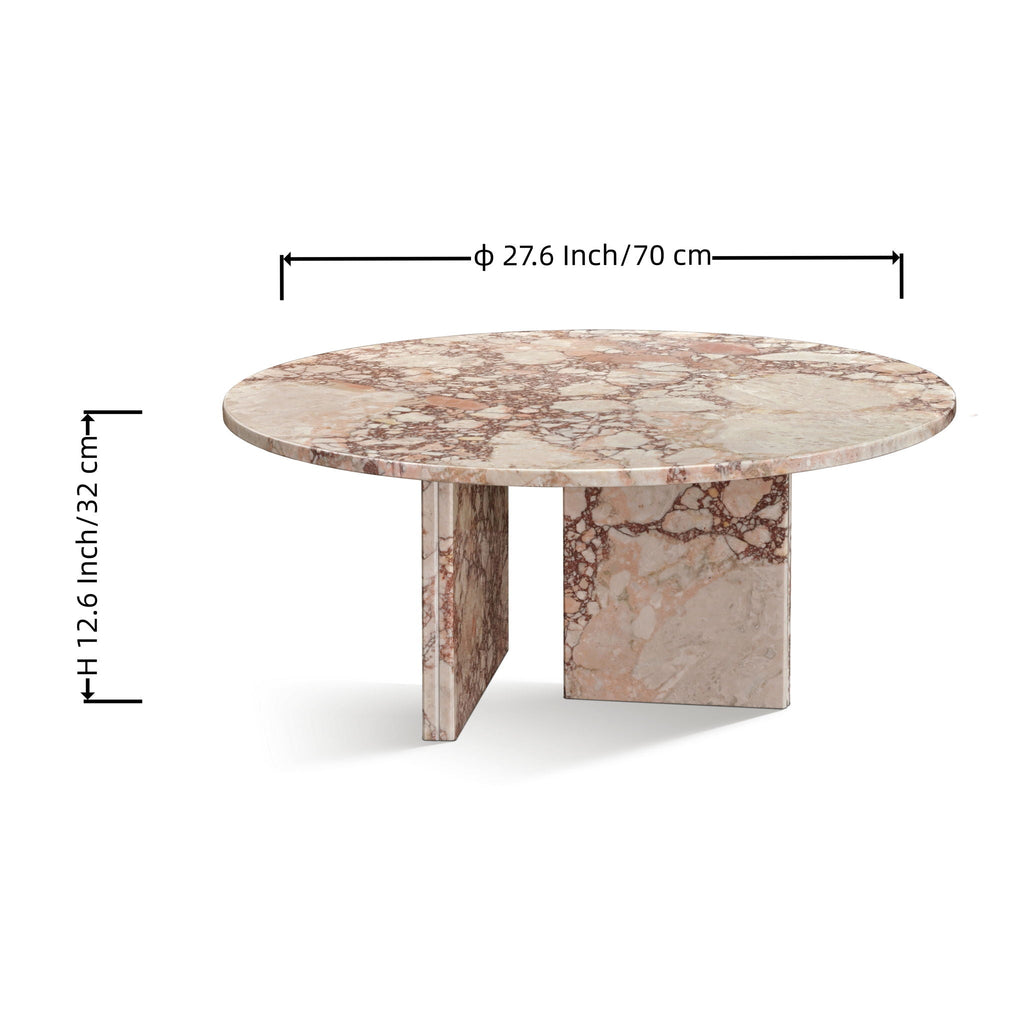 Luxury Coffee Table with Unique Veining - Natural Stone Design