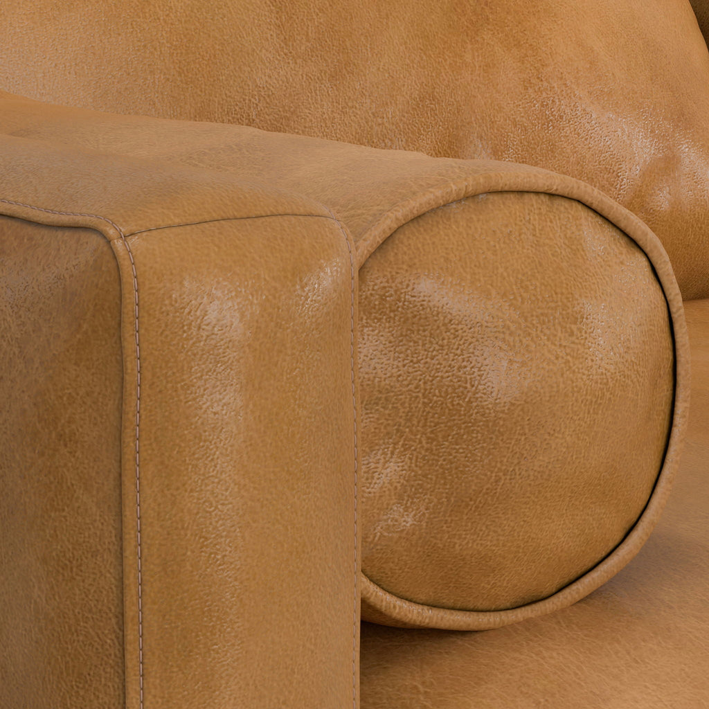 Morrison Upholstered Sectional Sofa with Feather-Filled Cushions – Multiple Colors