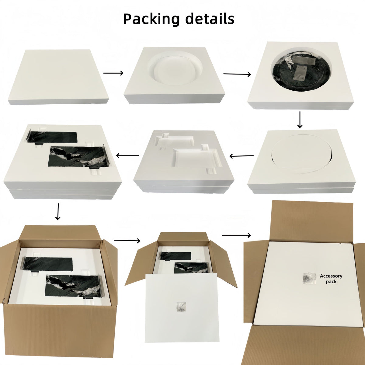 Luxury Coffee Table with Unique Veining - Natural Stone Design