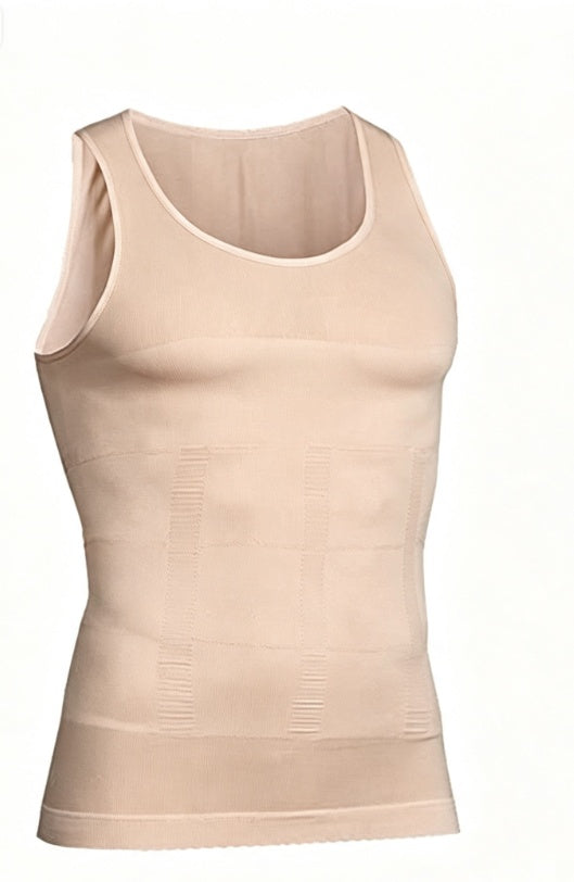 Men Slim Body Shaper Tank Top Compression Tummy Control Hide Pot Belly Flatten Chest Undershirt Shapewear