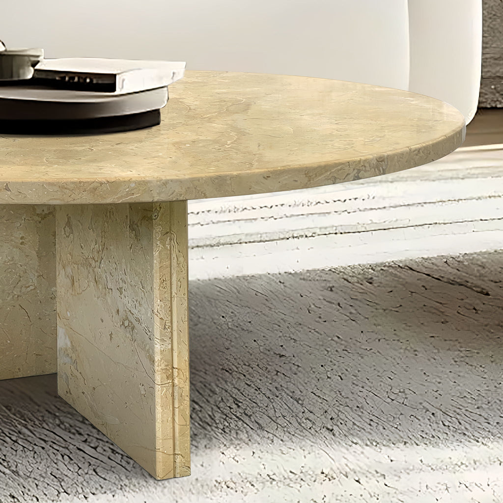 Luxury Coffee Table with Unique Veining - Natural Stone Design