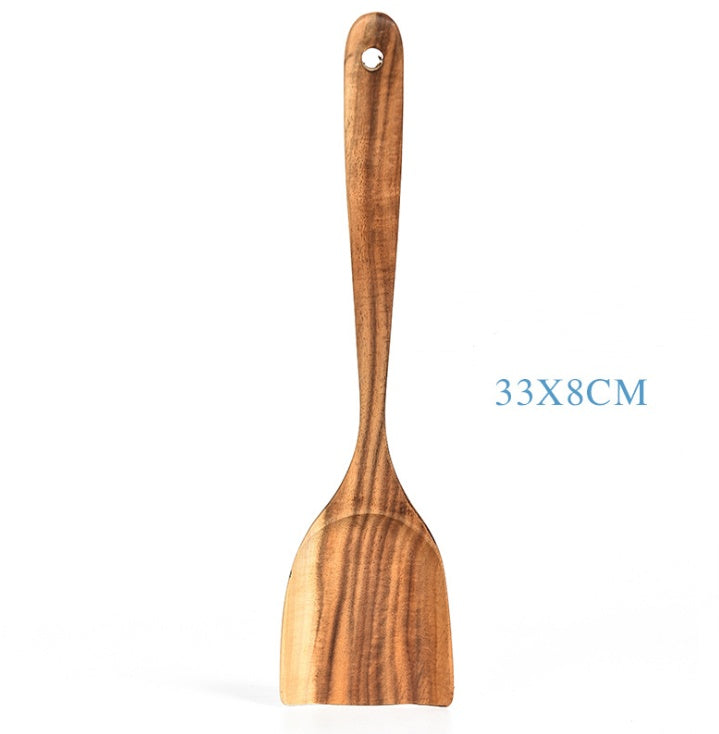 Teak Wood Cooking Utensil Set Kitchen Tools