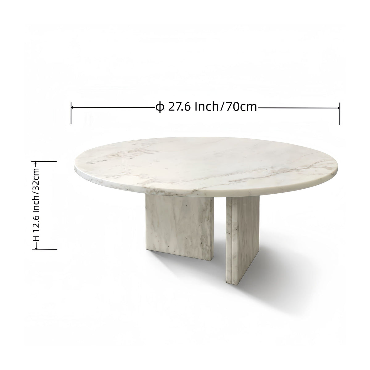 Luxury Coffee Table with Unique Veining - Natural Stone Design