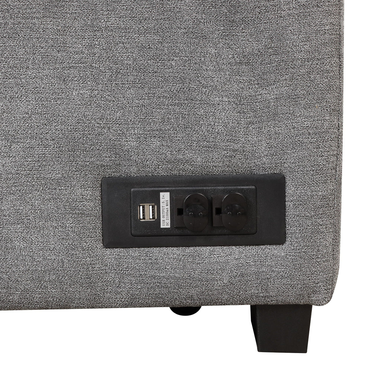 Sleeper Sofa Bed Sectional with Storage Ottoman - Gray, Beige, Green, Black