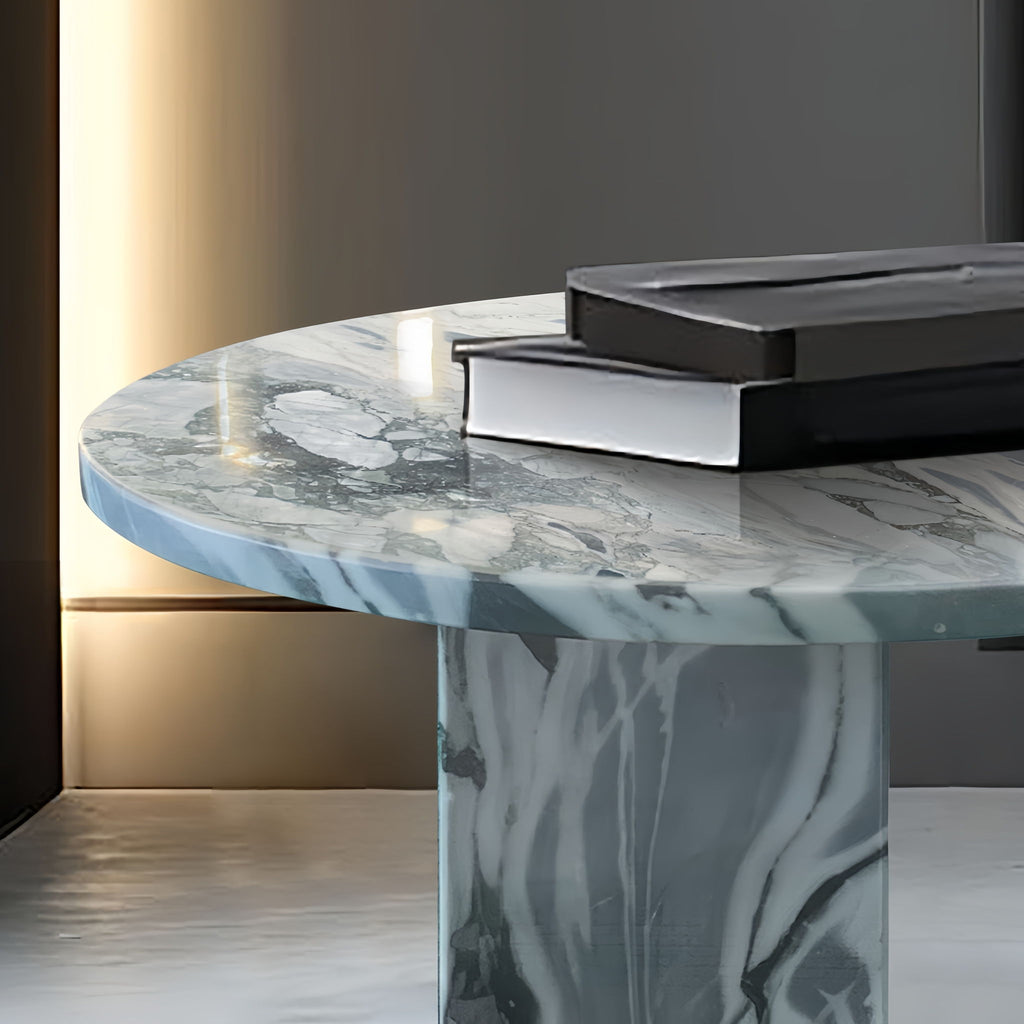 Luxury Coffee Table with Unique Veining - Natural Stone Design