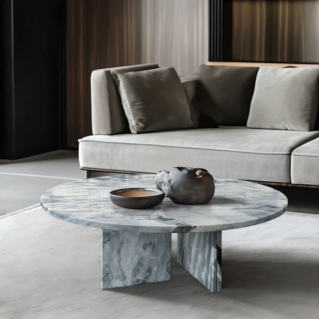 Luxury Coffee Table with Unique Veining - Natural Stone Design