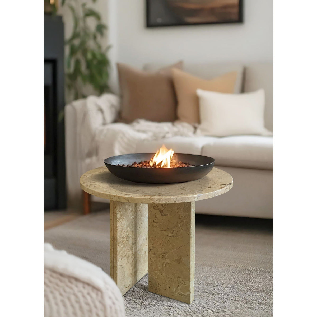 Luxury Coffee Table with Unique Veining - Natural Stone Design