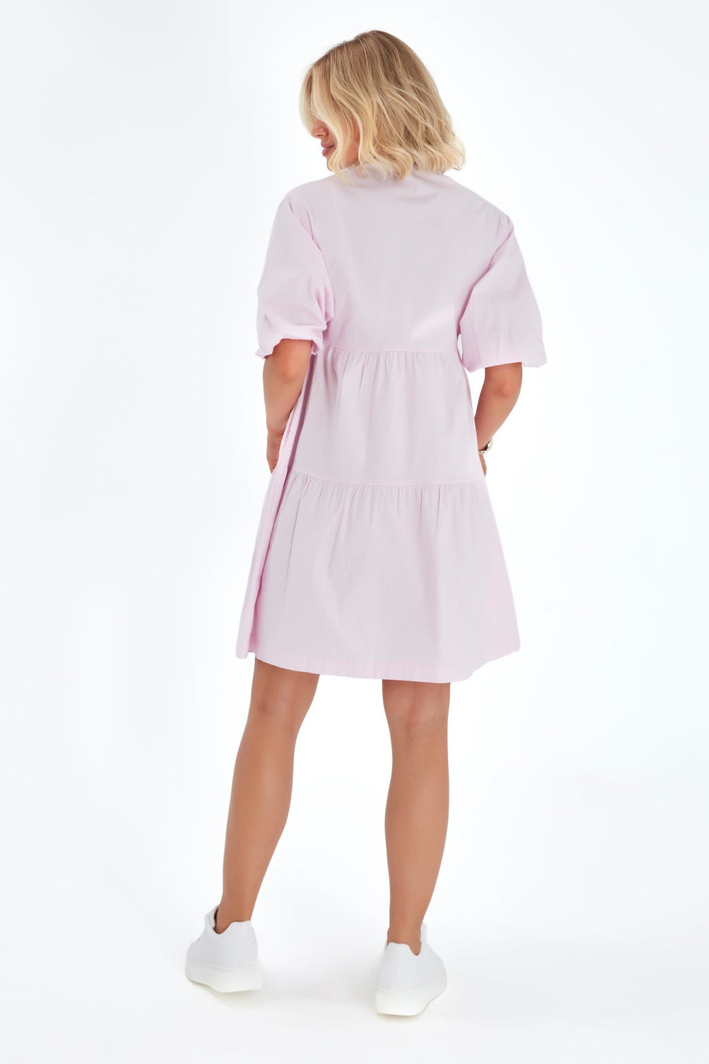 Waterfall Tie Waist A-Line Maternity/Nursing Wrap Dress