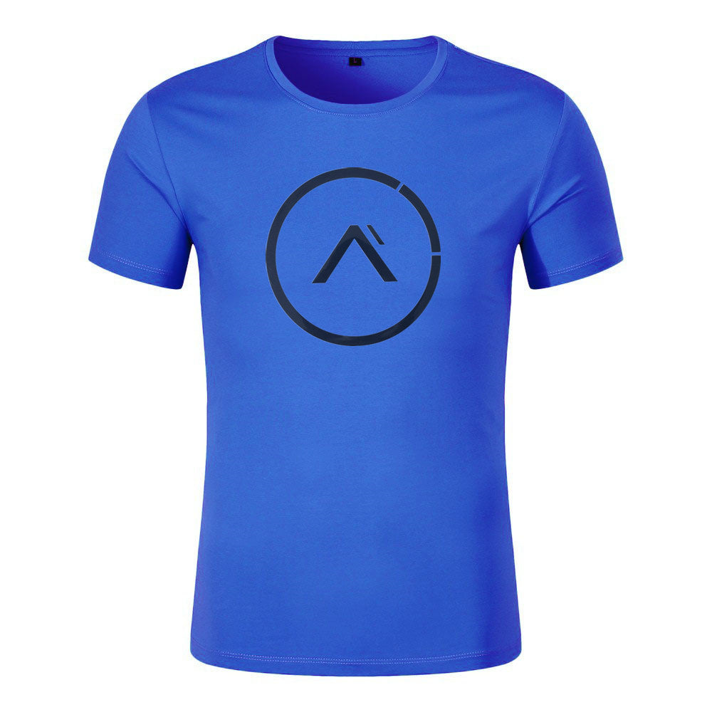 Muscle Master Summer Fitness Compression Shirt for Men, Short Sleeve Breathable Running Training T-Shirt