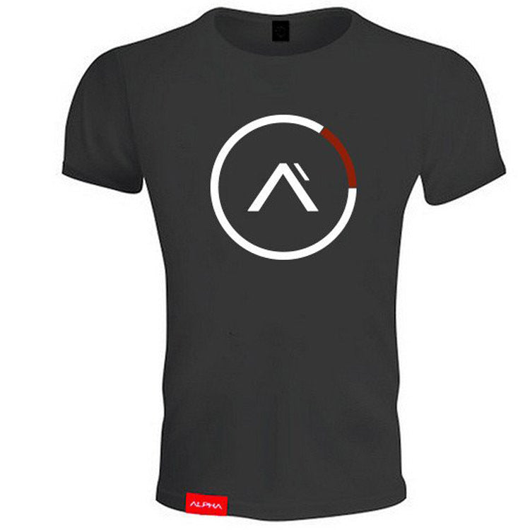 Muscle Master Summer Fitness Compression Shirt for Men, Short Sleeve Breathable Running Training T-Shirt