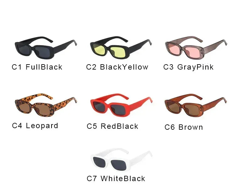 BEGREAT Fashion Retro Small Rectangle Sunglasses Brand Designer Vintage Travel Female Sun Glasses Eyewear Shade UV400 Protection