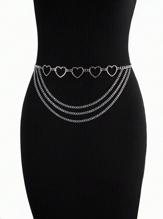 Fashion Love Waist Chain Women Belt