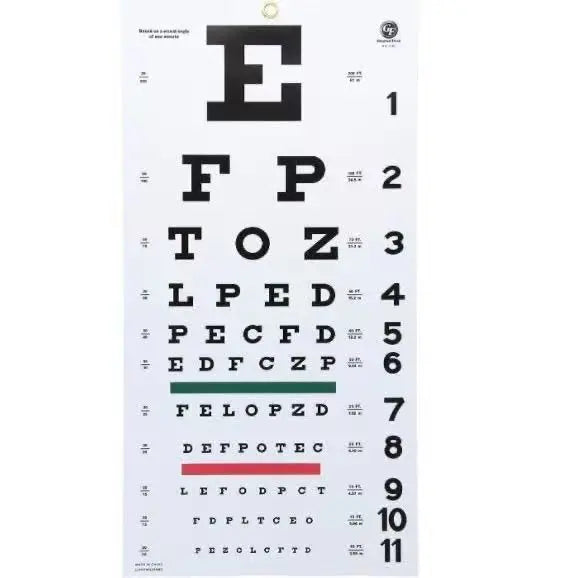 Eye Chart Set with Pointer & Occluder
