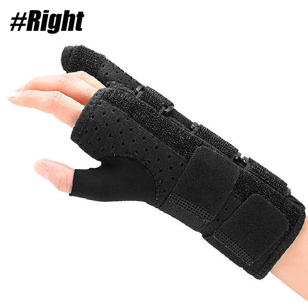 1PCS Adjustable Wrist Support Splint - 1PCS Night Hand Brace with 2 Stays for Carpal Tunnel Pain Relief